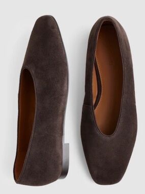 Madewell Brown Suede Slip-On Ballet‎ Flats